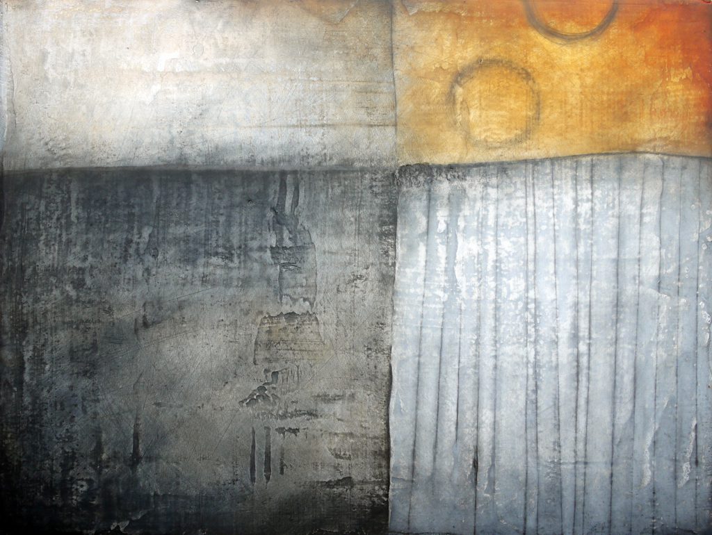 Field Map 9: Oil, graphite and plaster, 60x80cm